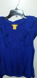 Catherine Malandrino bright blue blouse